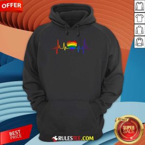 Premium LGBT Pride Heartbeat Hoodie