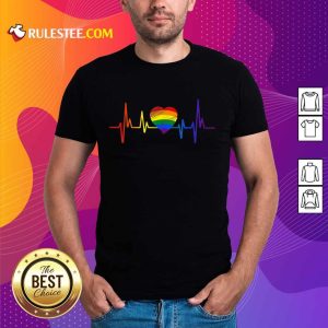 Premium LGBT Pride Heartbeat Shirt