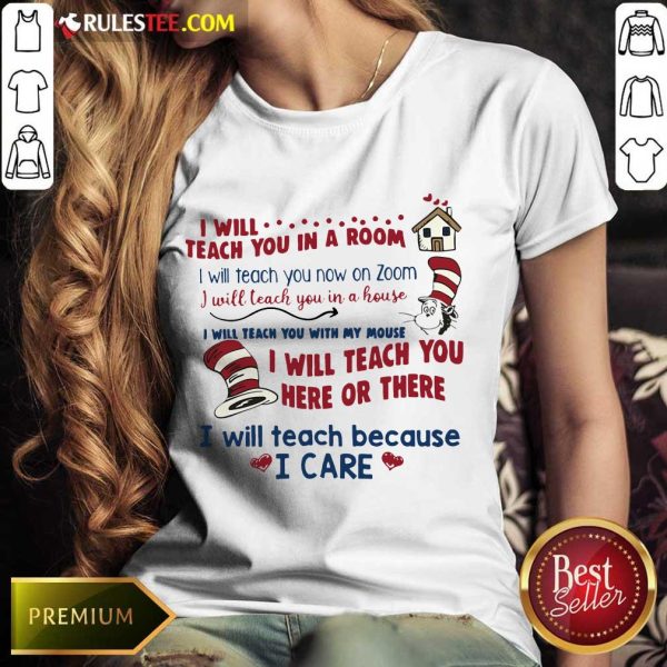 Pretty I Will Teach You Here Or There Ladies Tee