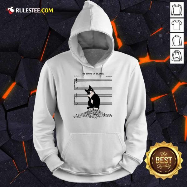 Top The Sound Of Silence Music And Cats Lover Hoodie