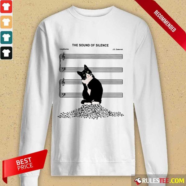 Top The Sound Of Silence Music And Cats Lover Long-Sleeved