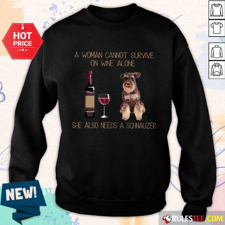 Wine Alone Needs A Schnauzer Sweater