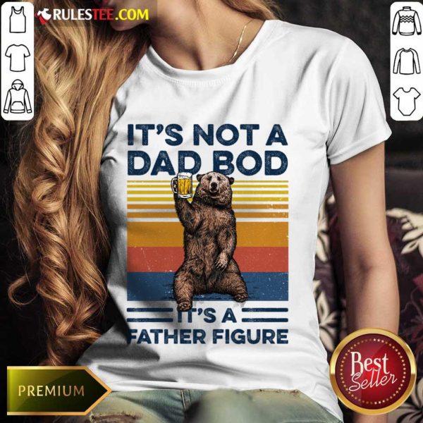 Bear Beer Dad Bod Father Figure Ladies Tee