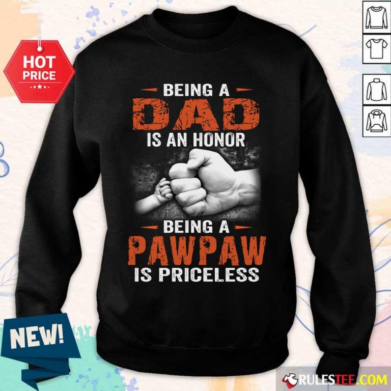 Being A Dad Pawpaw Is Priceless Sweater