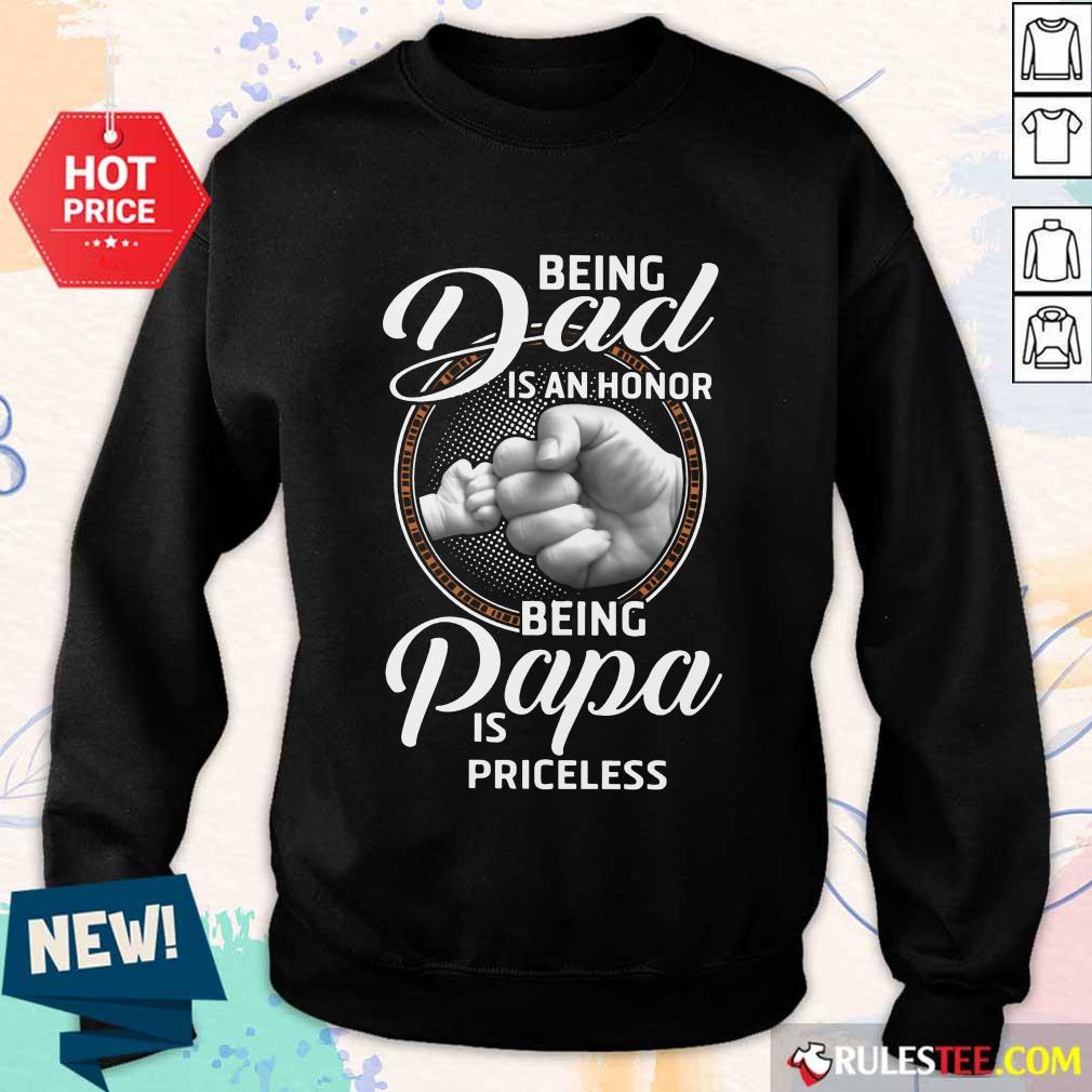 Being Dad Papa Is Priceless Father’s Day Sweater