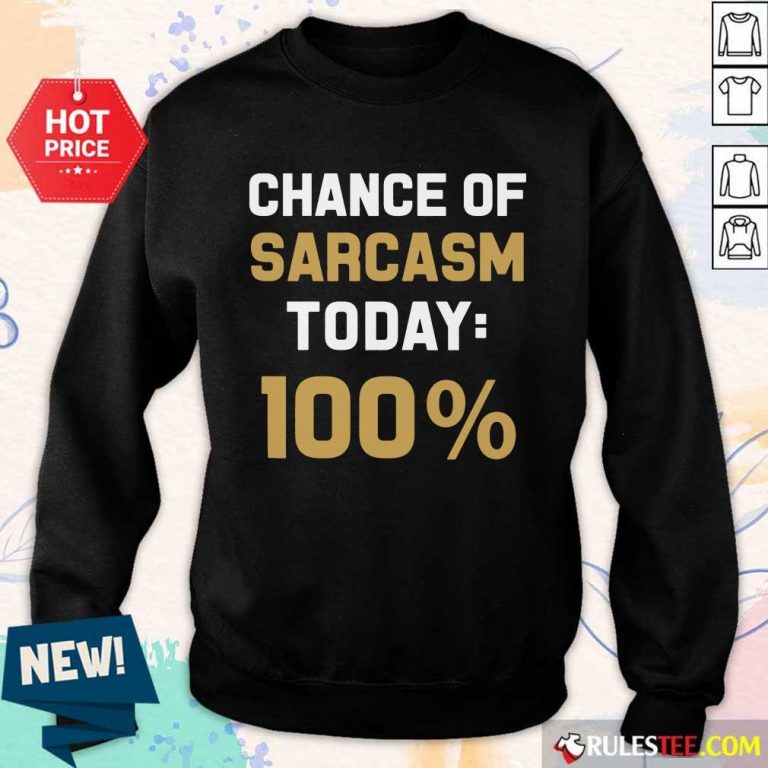 Chance Of Sarcasm Today 100% Sweater