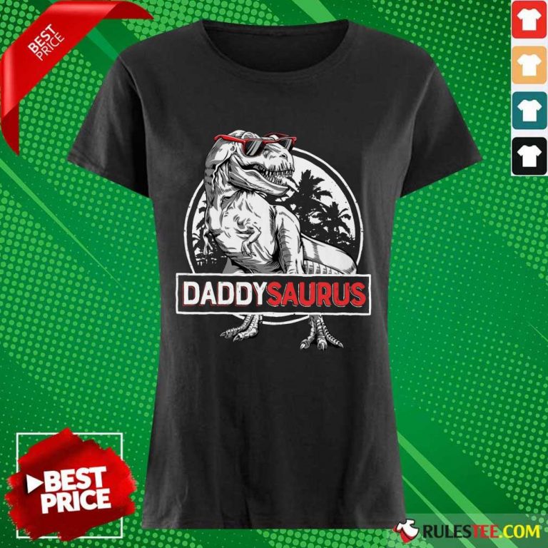 Daddy Saurus Father's Day Ladies Tee