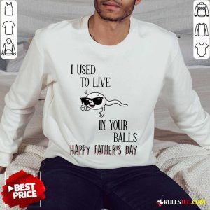 I Used To Live In Your Balls Happy Father's Day Sweater