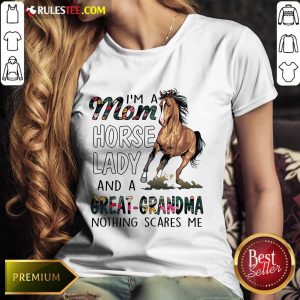 I'm A Mom Horse Lady Great Grandma Ladies Tee