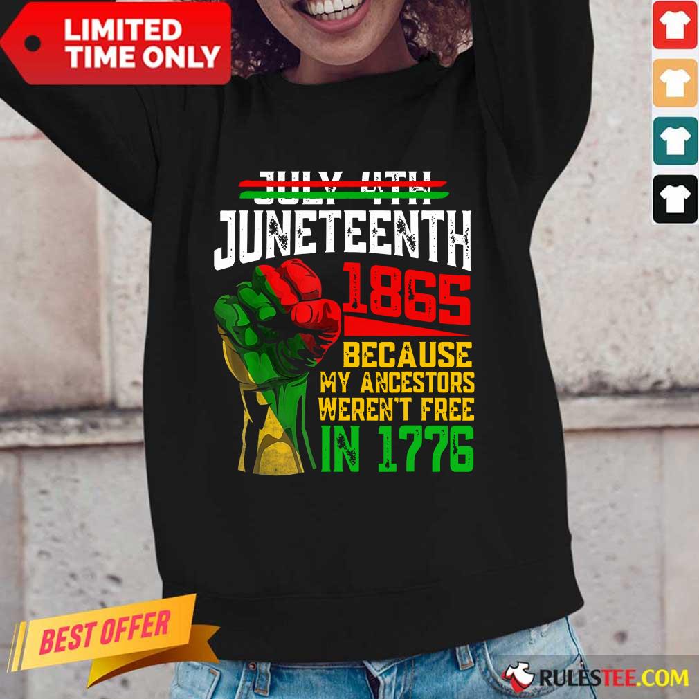 Juneteenth 1865 Were Not Free In 1776 Long-Sleeved