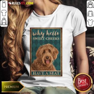 Labradoodle Why Hello Poster Ladies Tee