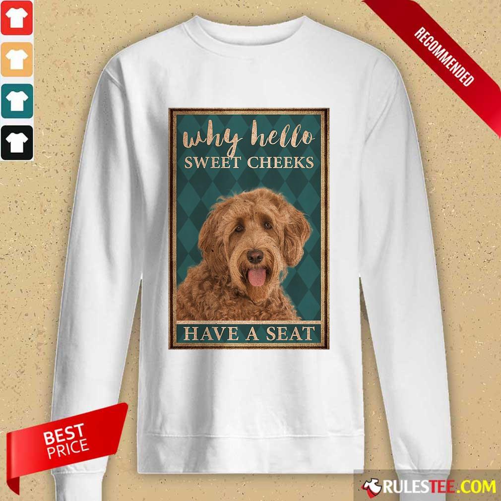 Labradoodle Why Hello Poster Long-Sleeved