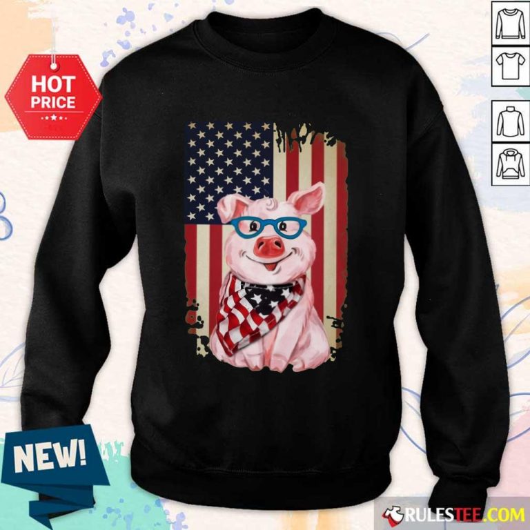 Pig American Flag Sweater