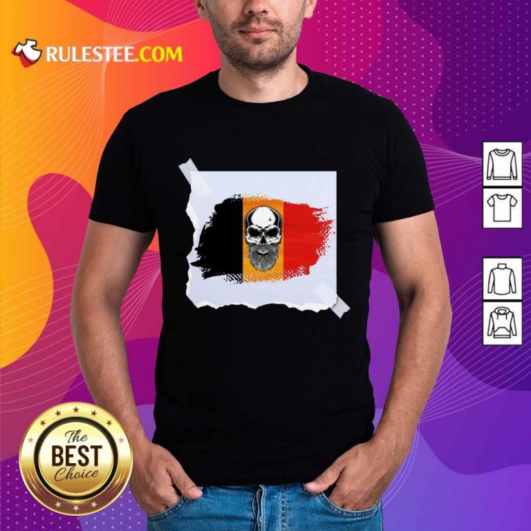 Skull Belgian Flag Shirt