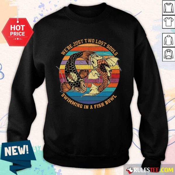 Souls Swimming In A Fish Bowl Vintage Sweater