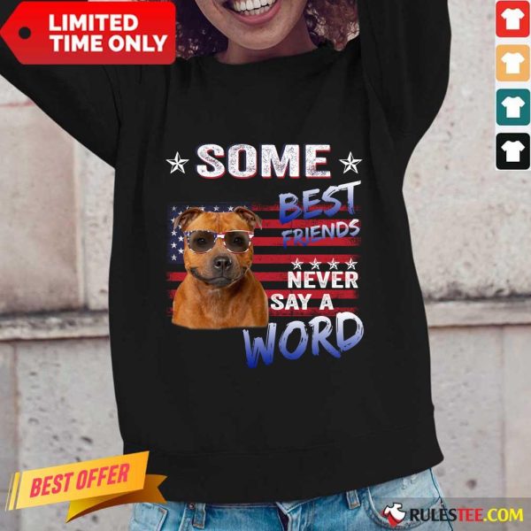 Staffordshire Best Friends Never Say A Word Long-Sleeved