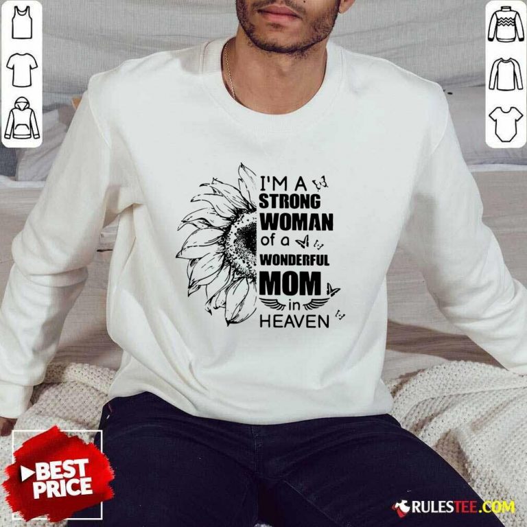 Strong Woman Wonderful Mom Heaven Sweater