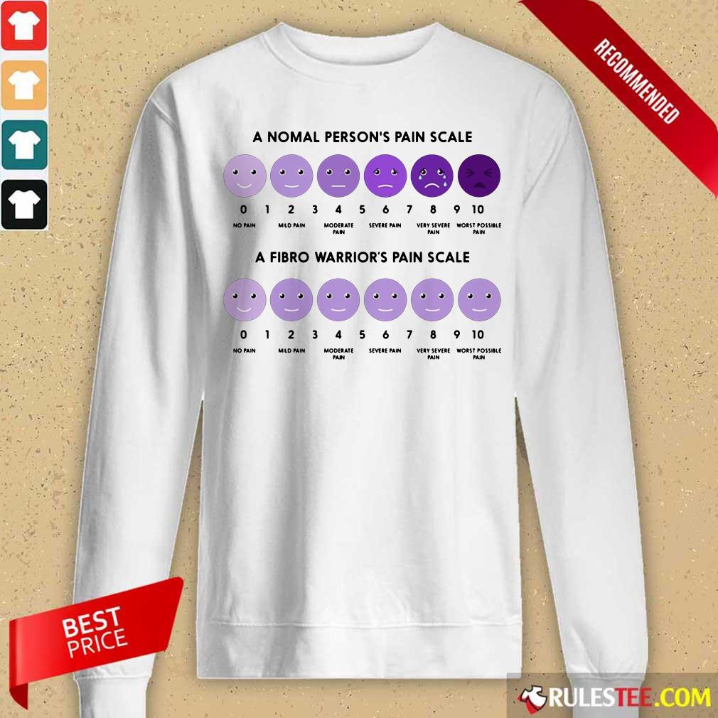 A Normal Person's Pain Scale A Fibro Warrior's Pain Scale Long-Sleeved