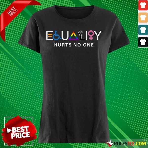 All I Need Is Equality Hurts No One LGBT Equality Gay Pride Human Rights Ladies Tee