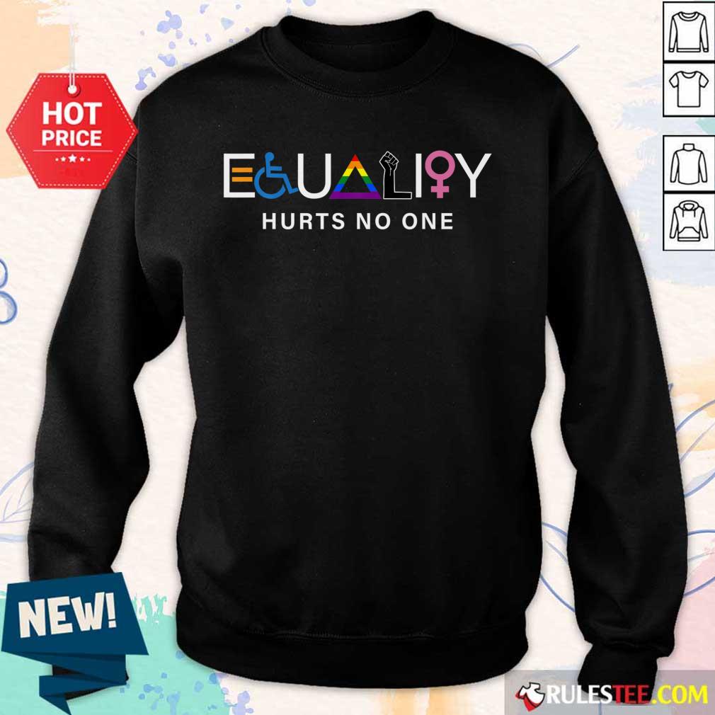 All I Need Is Equality Hurts No One LGBT Equality Gay Pride Human Rights Sweater