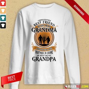 Best Friend Grandma And Grandpa Long-Sleeved