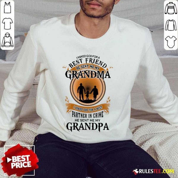 Best Friend Grandma And Grandpa Sweater