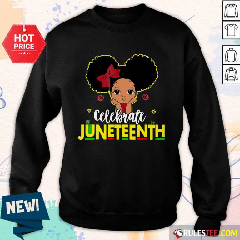 Black Girl Kids Juneteenth Sweater