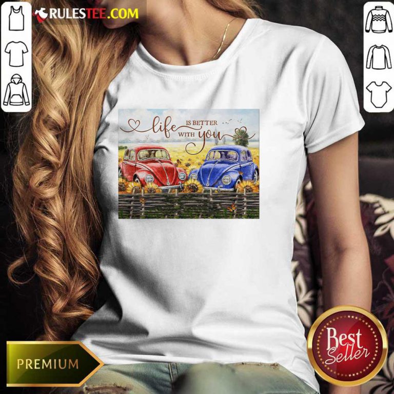 Car Life Is Better With You Mr And Mrs Thompson Ladies Tee