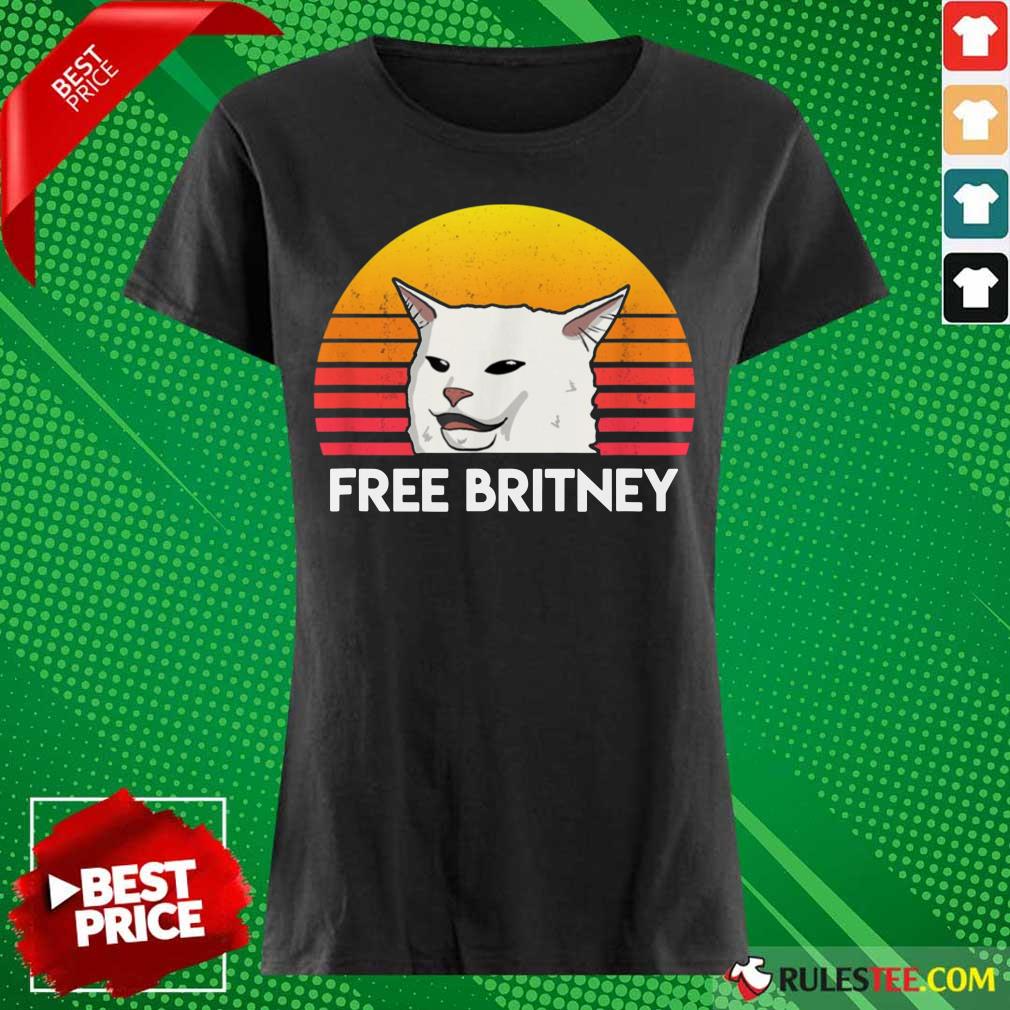 Cat Free Britney Movement Vintage Ladies Tee 