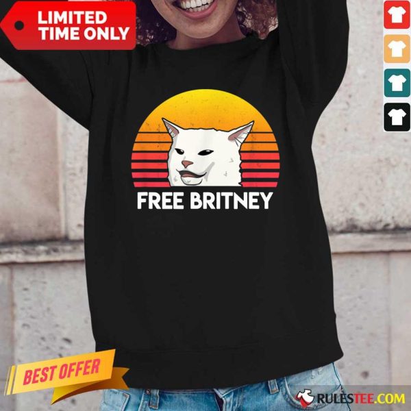 Cat Free Britney Movement Vintage Long-Sleeved