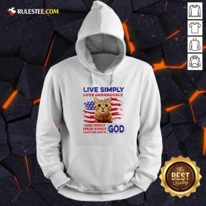 Cat Live Simply Love Generously God Hoodie