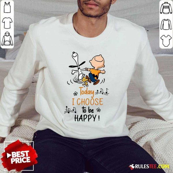 Charlie Brown And Snoopy Today I Choose To Be Happy Sweater