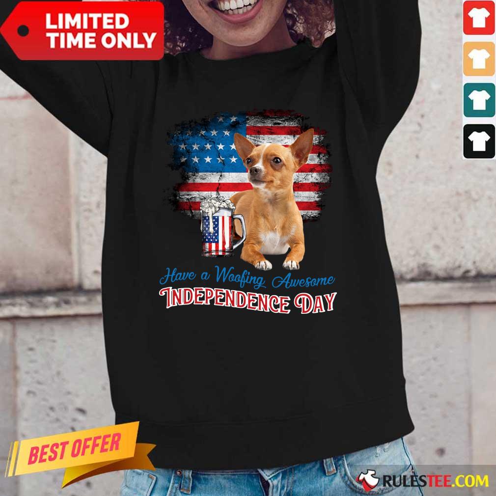 Chihuahua American Independence Day Long-Sleeved