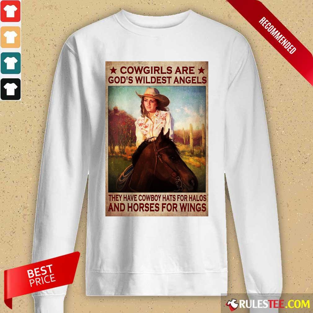 Cowgirls Are God's Wildest Angels Poster Long-Sleeved