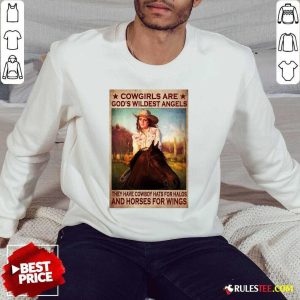 Cowgirls Are God's Wildest Angels Poster Sweater
