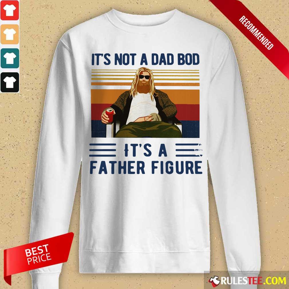 Fat Thor It's Not A Dad Bod Its A Father Figure Vintage Long-Sleeved