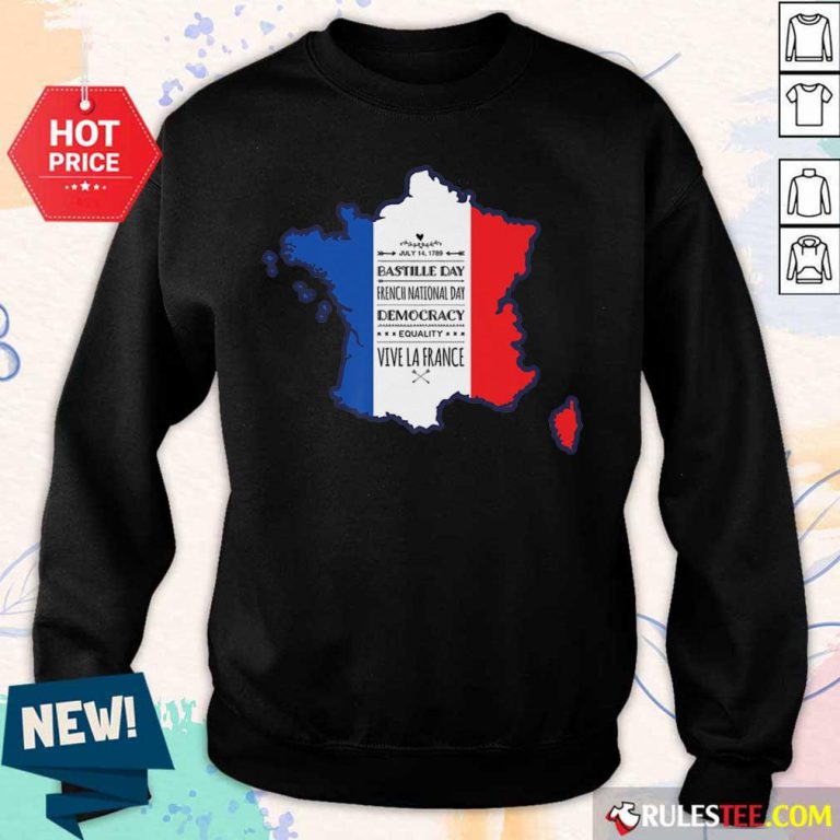 Happy Bastille Day Vive La France Sweater