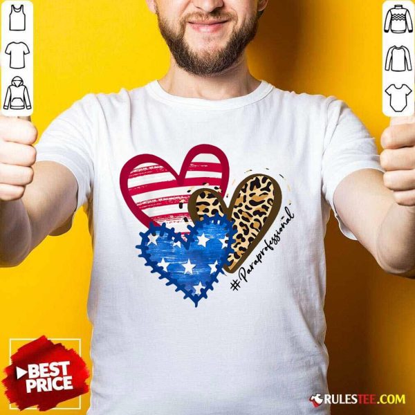 Heart USA Leopard Paraprofessional Shirt