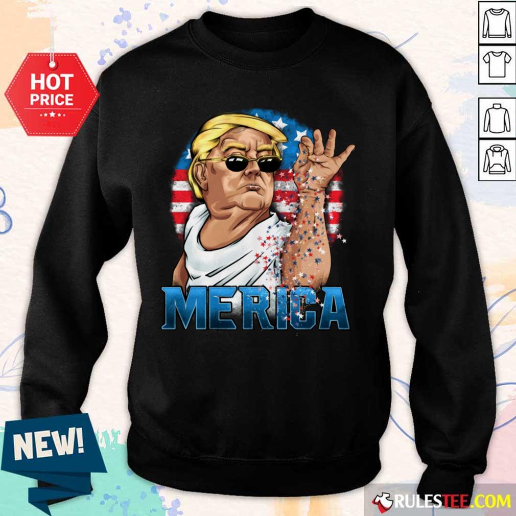 Hot Trump America Flag 4th Of July Sweater