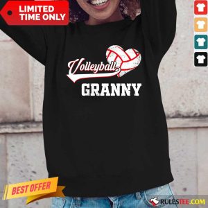 Hot Volleyball Granny Heart Long-Sleeved