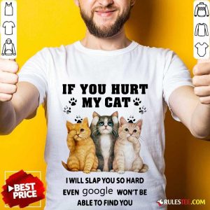 If You Hurt My Cat I Will Slap You Shirt