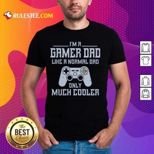 I'm A Gamer Dad Much Cooler Shirt