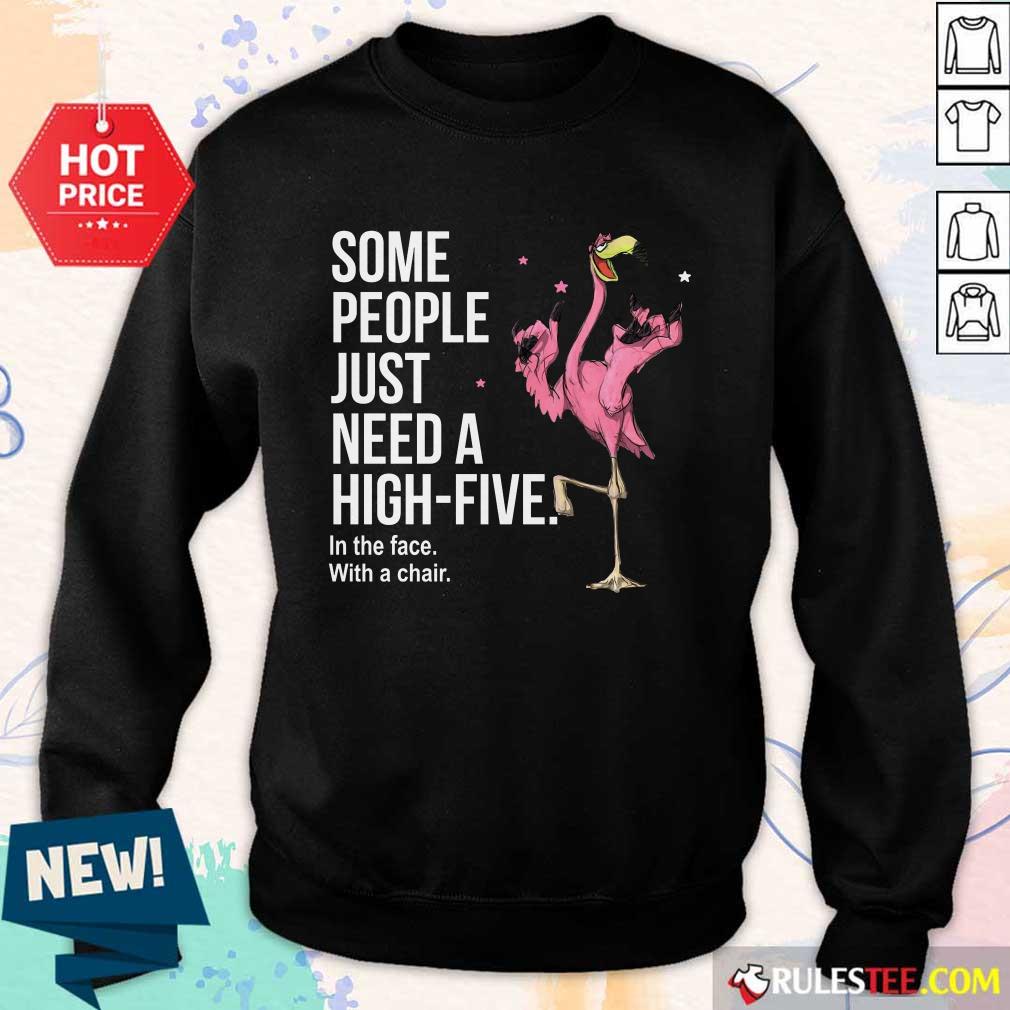 Just Need A High Five Flamingo Sweater