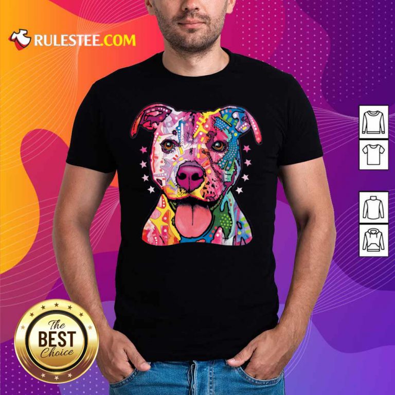 Nice Pitbull Rainbow Neon Shirt