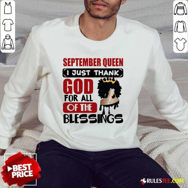 September Queen I Just Thank God Sweater