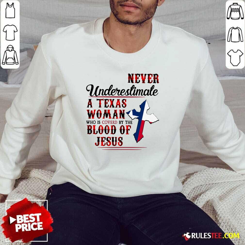 Texas Woman Blood Of Jesus Sweater
