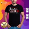 The Balboa Creed 2024 It's About How Hard You Can Get Hit And Keep Moving Forward Shirt