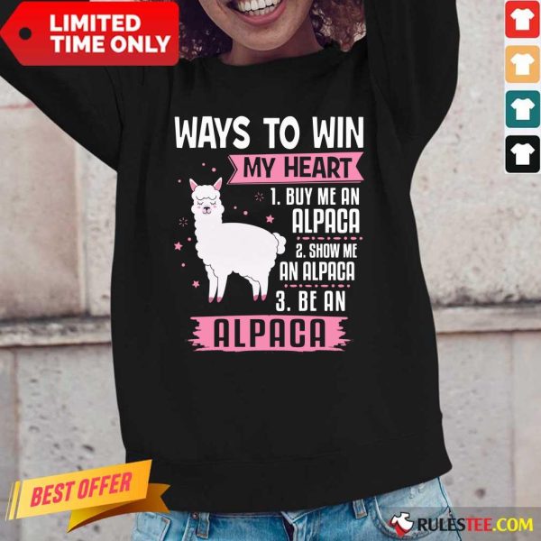 Ways To Win My Heart Alpaca Long-Sleeved