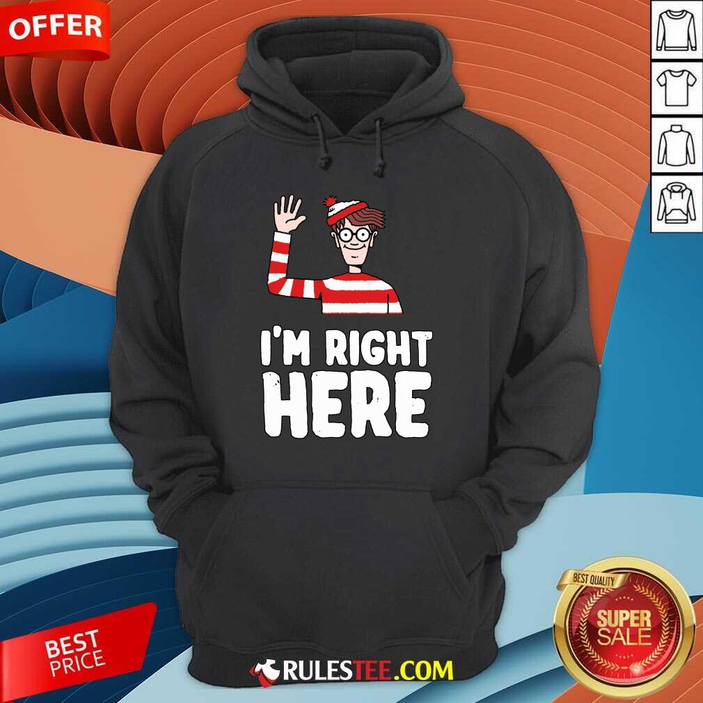 Where’s Waldo I’m Right Here Hoodie
