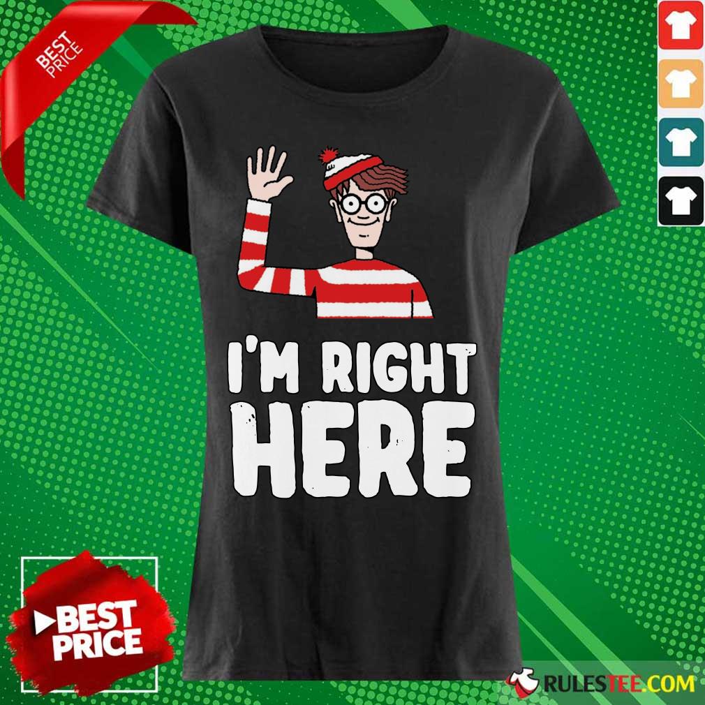 Where’s Waldo I’m Right Here Ladies Tee 